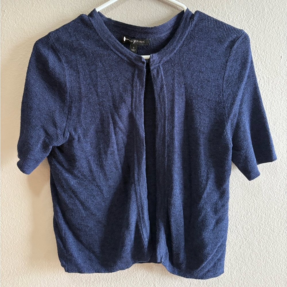 Banana Republic Dark Blue Knit Cardigan